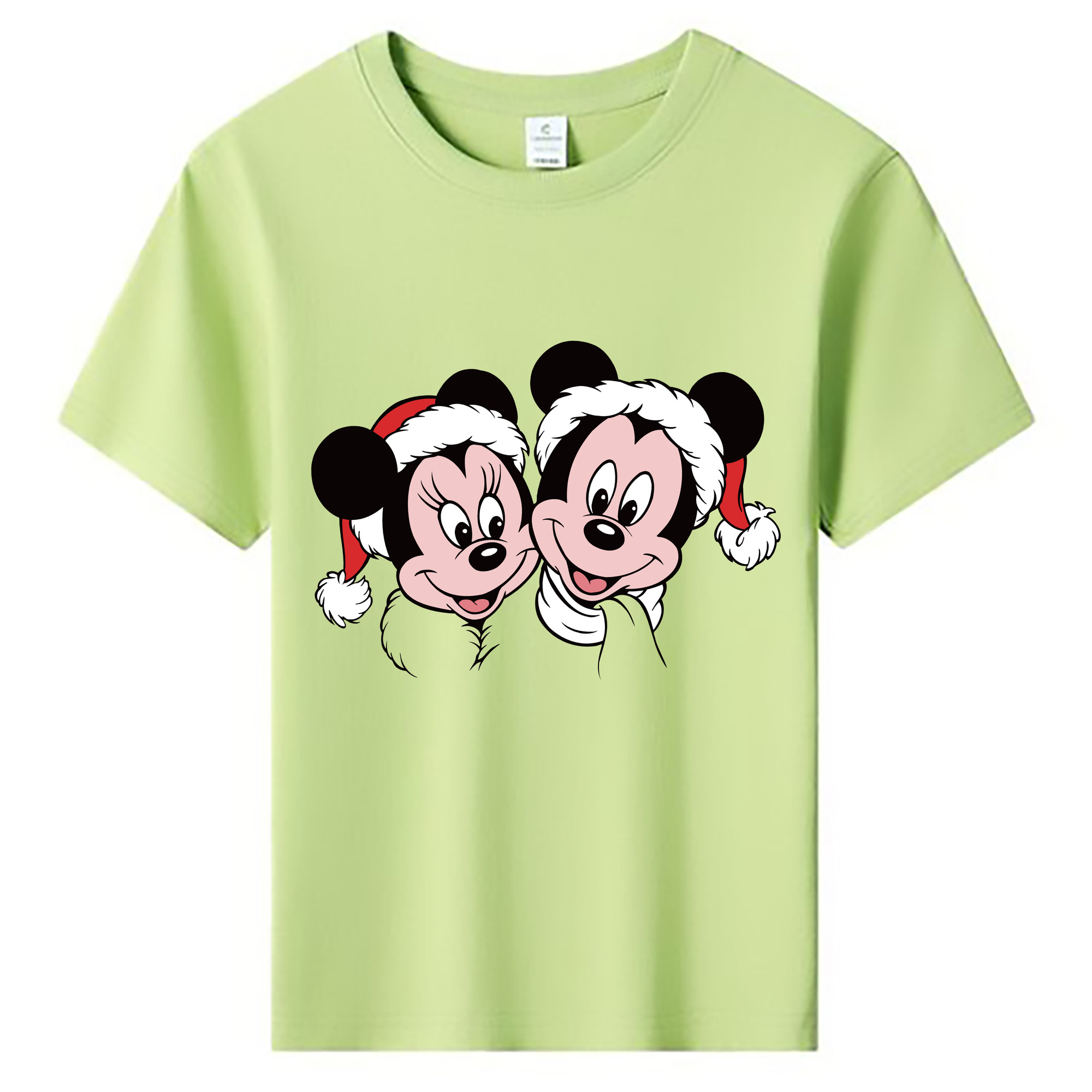 ミッキーマウス Mickey Mouse 綿100％キッズTシャツ（フロントプリント）